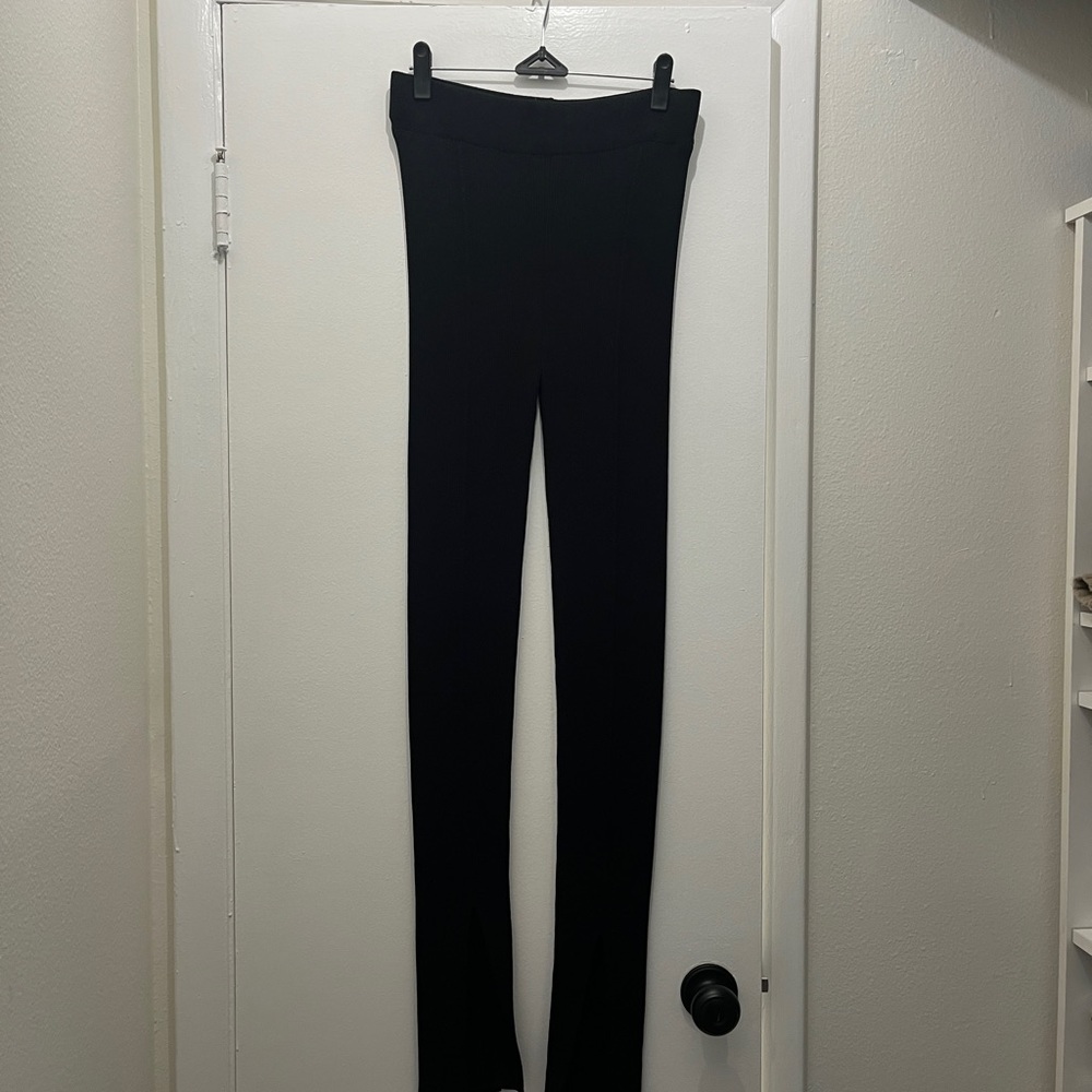 Mango Black Pants with Slit